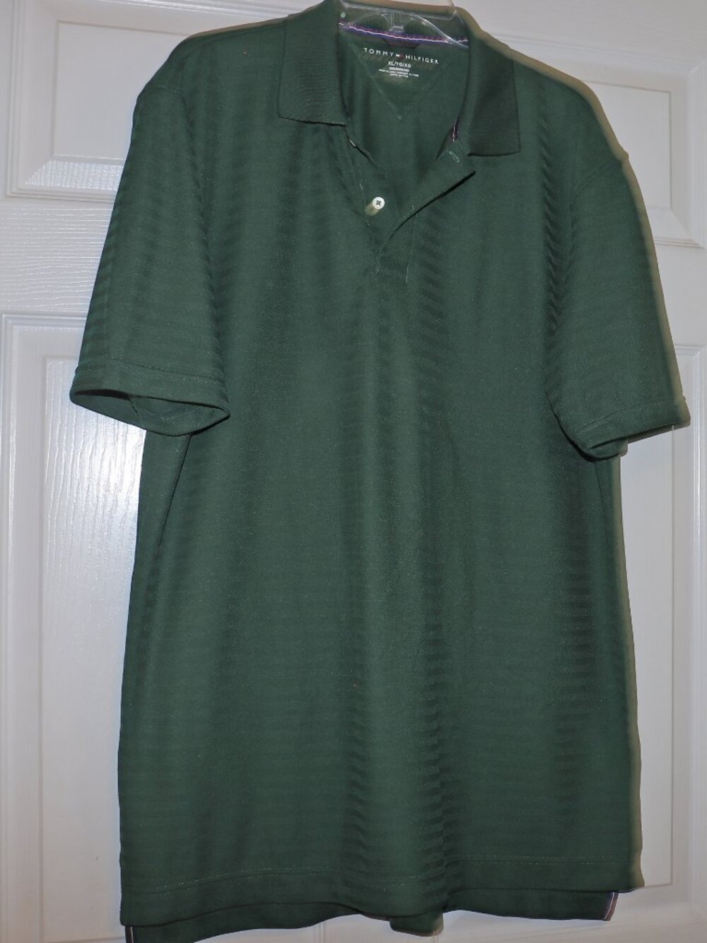 NWOT Tommy Hilfiger Men's Polo Shirt Green Short Sleeve Size XL